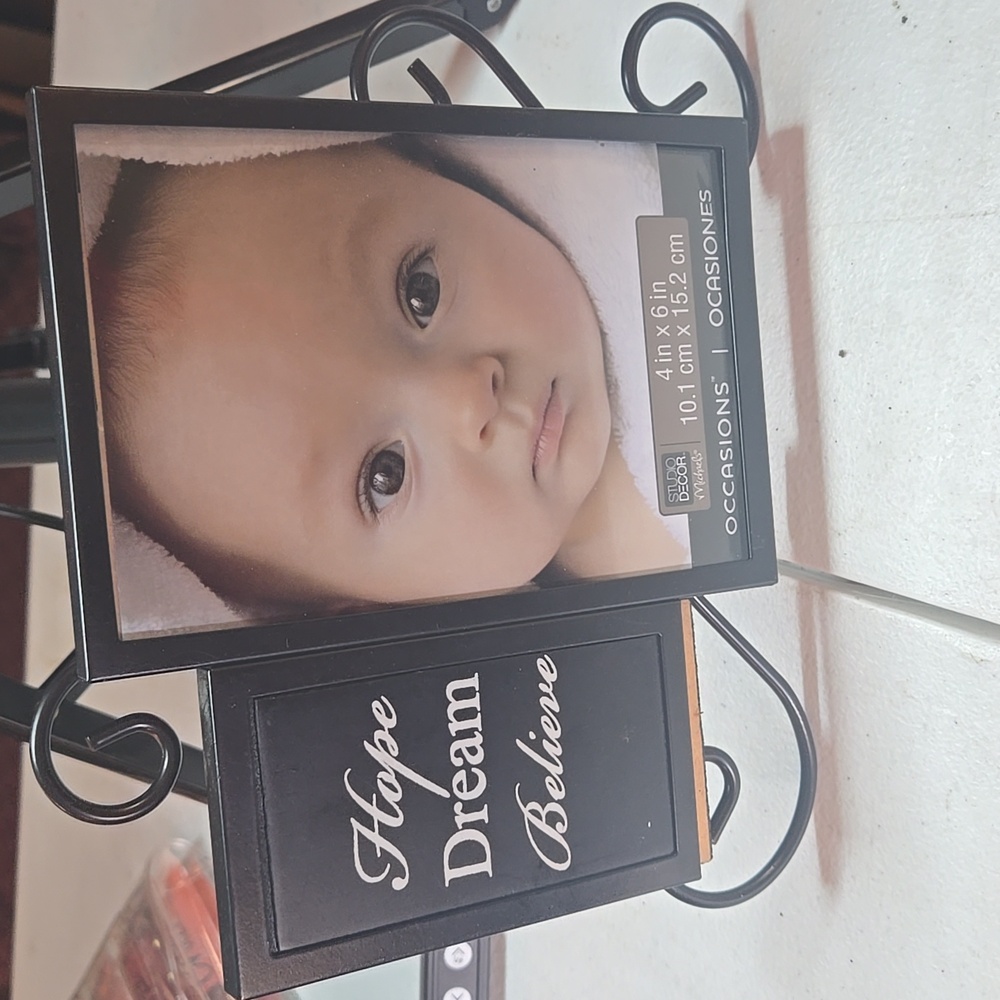 Black Inspirational Photo Frame NWT